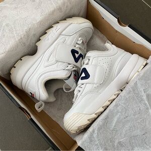 Fila Heritage Disruptor II Premium Applique Chunky Sneakers US 6